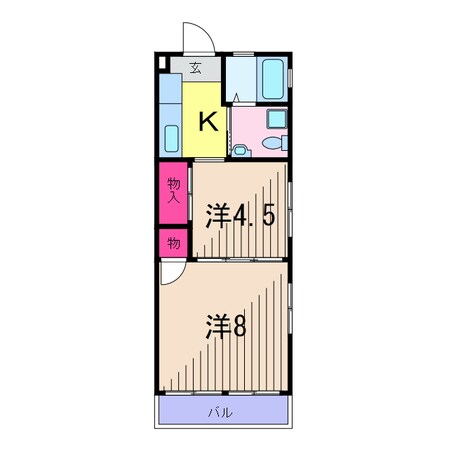 ハピネス亀有の物件間取画像